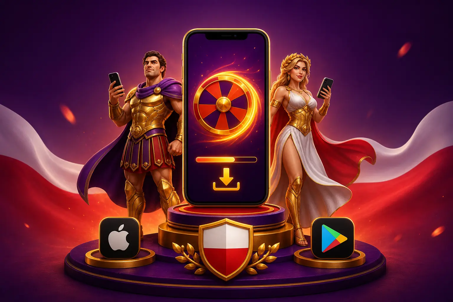 Instalacja aplikacji mobilnej HitnSpin na iOS i Androida dla graczy w Polsce